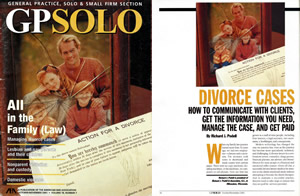 Top Divorce Attorney in Milwaukee, Richard J. Podell Featured in GPSOLO