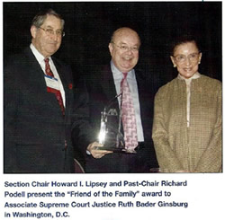 Richard J. Podell Presents Award